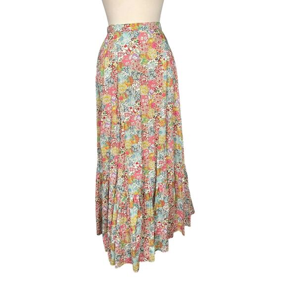 J.Crew Dresses & Skirts - J.Crew x Liberty Fabric Floral Maxi Skirt Size 6 100% Cotton Lined Vintage Flora